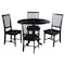 International Concepts 42 in. Dual Drop Leaf Table with 4 Slat Back Dining Chairs - 5 Piece Dining Set K46-42DP-C265-4 - alternate 1